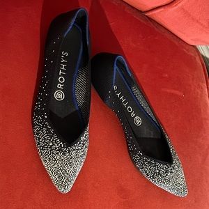 Rothy’s Slate Metallic The Point Shoe Size 9
